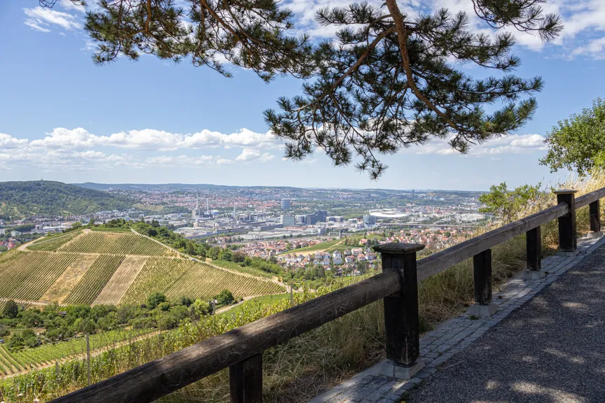 View above Stuttgart, Germany